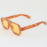 Bright Tortoise Aviator Block Sunglasses