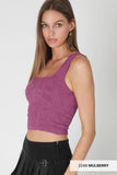 NS8396 - Double Lace Square Crop Top