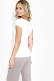 Cap Sleeve Scoop Neck Top