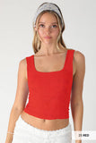 NS8396 - Double Lace Square Crop Top