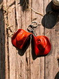 Hat Tooled Leather Keychain