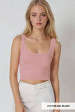 NS7801 - Chevron Ribbed Crop Top