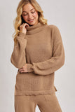 LOOSE FIT TURTLENECK KNIT SWEATER