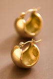 18K Gold Plated Waterproof Stainless Steel Hoop Earrings - 7463
