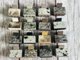 Neutral Cowhide Hair Clips