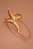 18K Gold Plated Waterproof Stainless Steel Ring - 7875