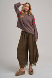 Lace Trim BALLOON LEG PANT