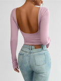 Lavender Low Back Top