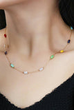 18K Gold Plated Waterproof Stainless Steel Chain Necklace - 7248