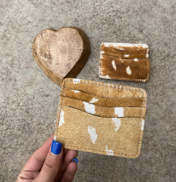 Axis Deer Cowhide credit card wallet