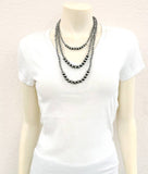Navajo Bead 3-strand Necklace - 24"