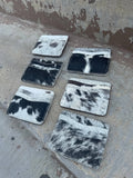 Black & white Cowhide Credit Card Wallet