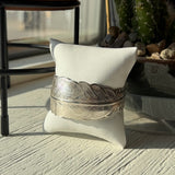 Silver Feather Cuff