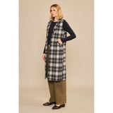Plaid Long Vest Jacket