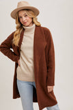 OPEN FRONT KNIT COAT JACKET