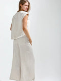 Fine Line Linen Pant