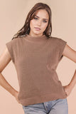 Oversized Soft Knit Sweater Vest Top