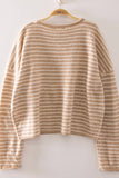 Button Down Stripe Sweater