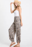 Leopard Split Ankle Pants