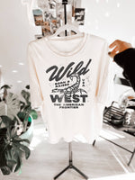 Wild West Vintage Inspired Retro Graphic Tee - Ivory GRAPHIC TEES - 121 WE THE BABES S  