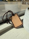 Hand Tooled Leather Ornament/Bag tag - Brandable Item