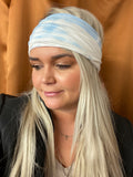 Craft Junkies Headband headband Craft Junkies scrunch light blue tie dye 
