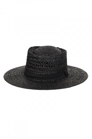 Woven Sun Hat  Fame Accessories black (smushed)  