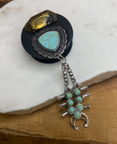 Handcrafted Pop Socket  Moon Child Collective squash blossom dangle  