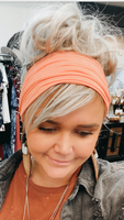 Craft Junkies Headband headband Craft Junkies scrunch solid coral 