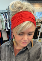 Craft Junkies Headband headband Craft Junkies scrunch solid red 
