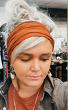Craft Junkies Headband headband Craft Junkies scrunch solid cinnamon 