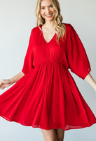 Maria Dress  Jodifl tomato red small 