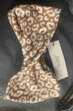 Craft Junkies Headband headband Craft Junkies twist front taupe leopard 