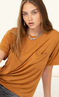 MH Pocket Tee  HYFVE small brown sugar 