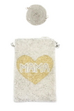 Beaded Pouch Crossbody  Joia Accessories MAMA (white)  