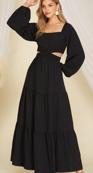 Laney Dress DRESSES - 171 She + Sky small black 