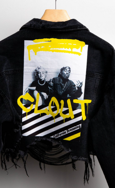 Tupac denim sales jacket cotton on