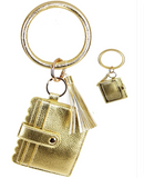 Nomad Key Chain Wallet BAGS & WALLETS - 102 Mimi Wholesale metallic gold  