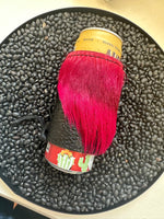Crooked Horn Leather Koozie  Crooked Horn Leather hair-on-hide  